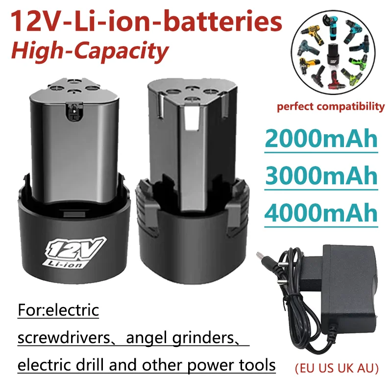 Power Tools Uk - Baterai Lithium-Ion 12V Isi Ulang untuk