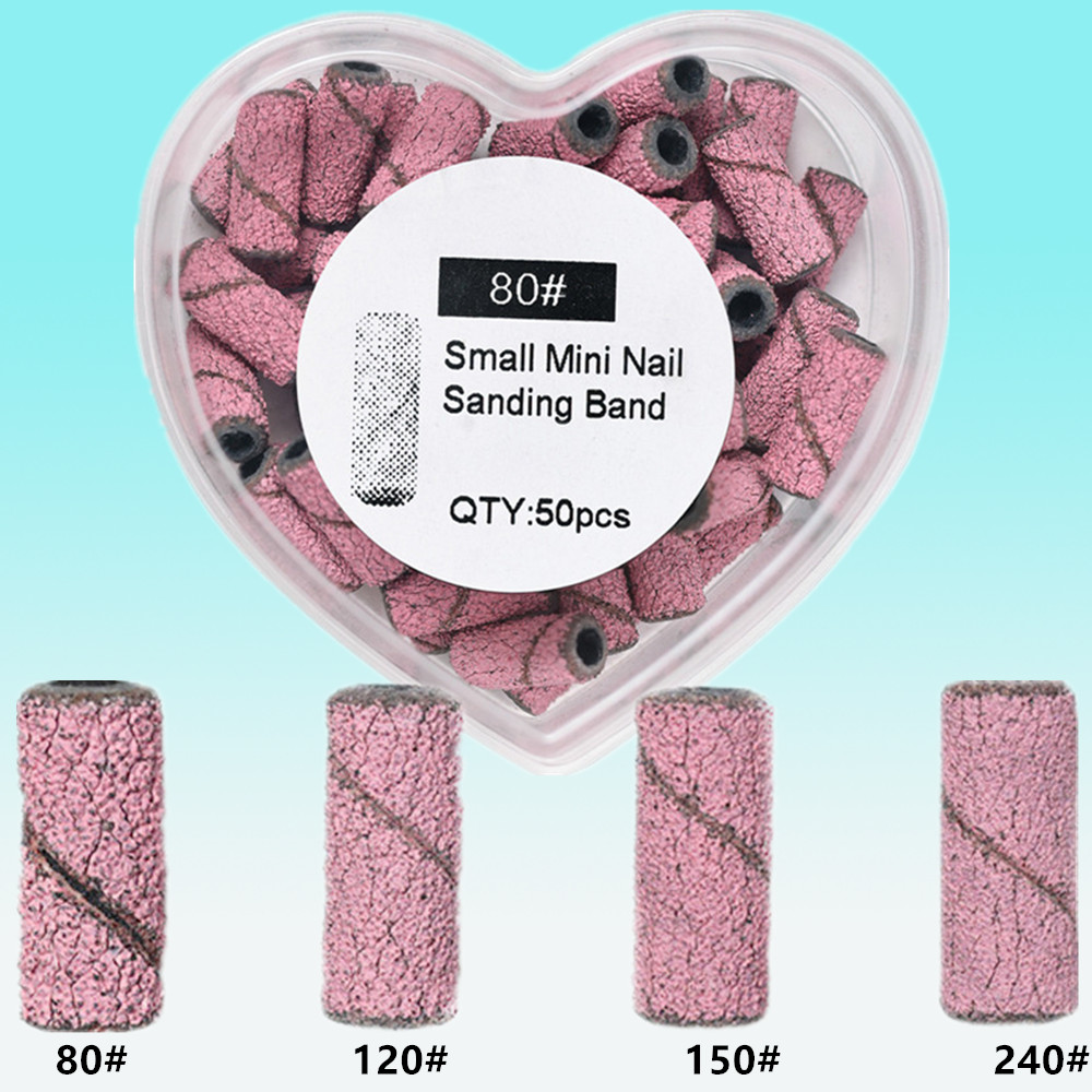 Power Tools Total - 50pcs Mini Sanding Bands Kits Nail