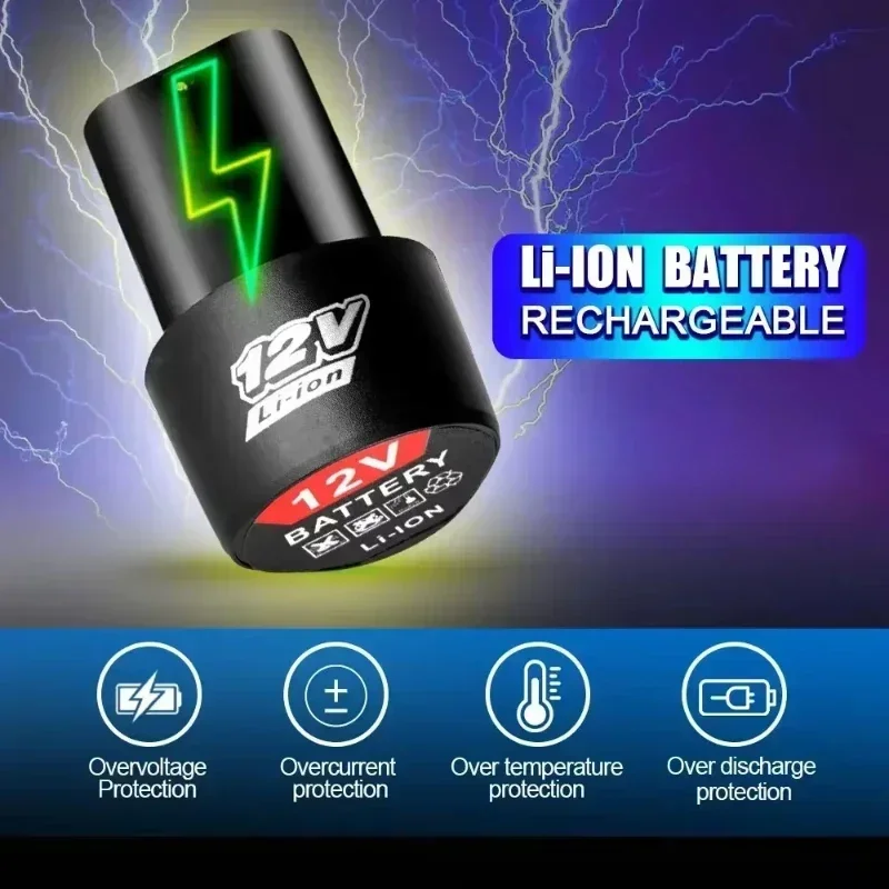 Baterai Lithium-Ion 12V Isi Ul - Power Tools Uk ulasan dan harga