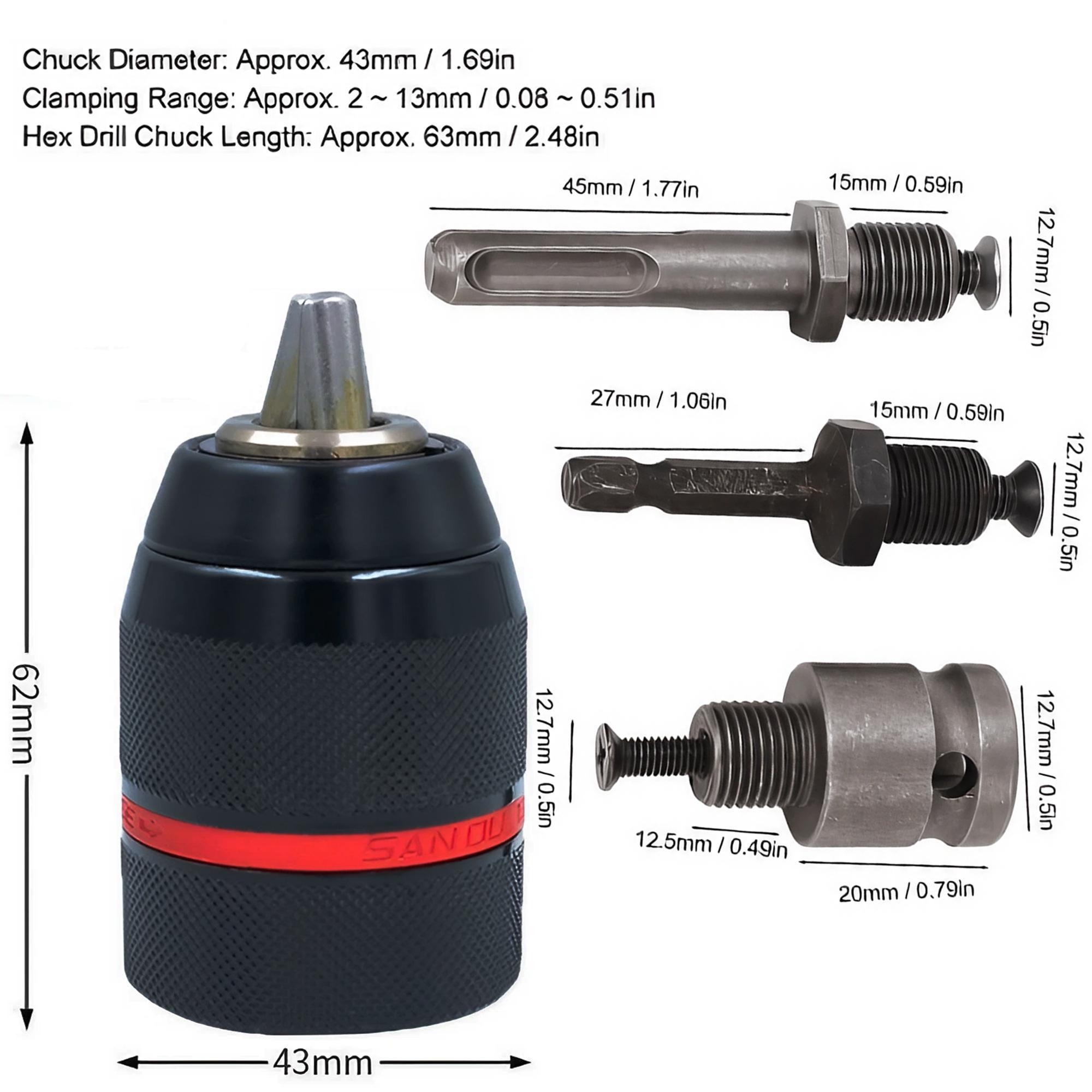 Chuck Bor Tanpa Kunci, Chuck B - Power Tools In Construction ulasan dan harga