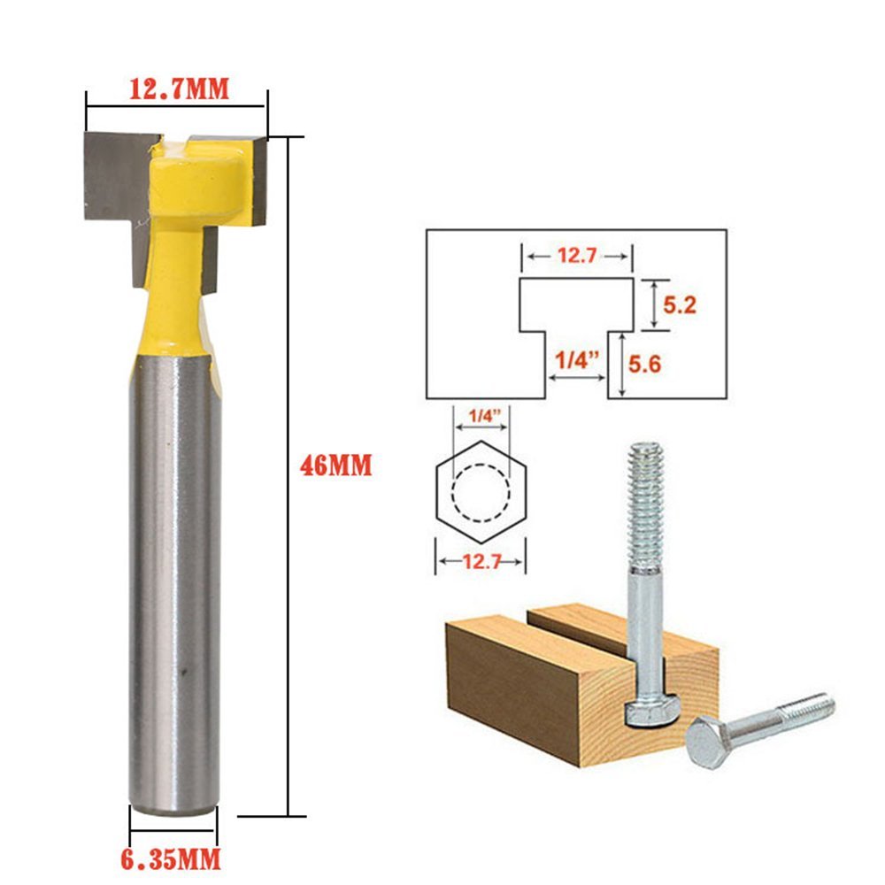 A11I 1/4 Inci Shank T-slot Pem - Power Tools Woodworking ulasan dan harga