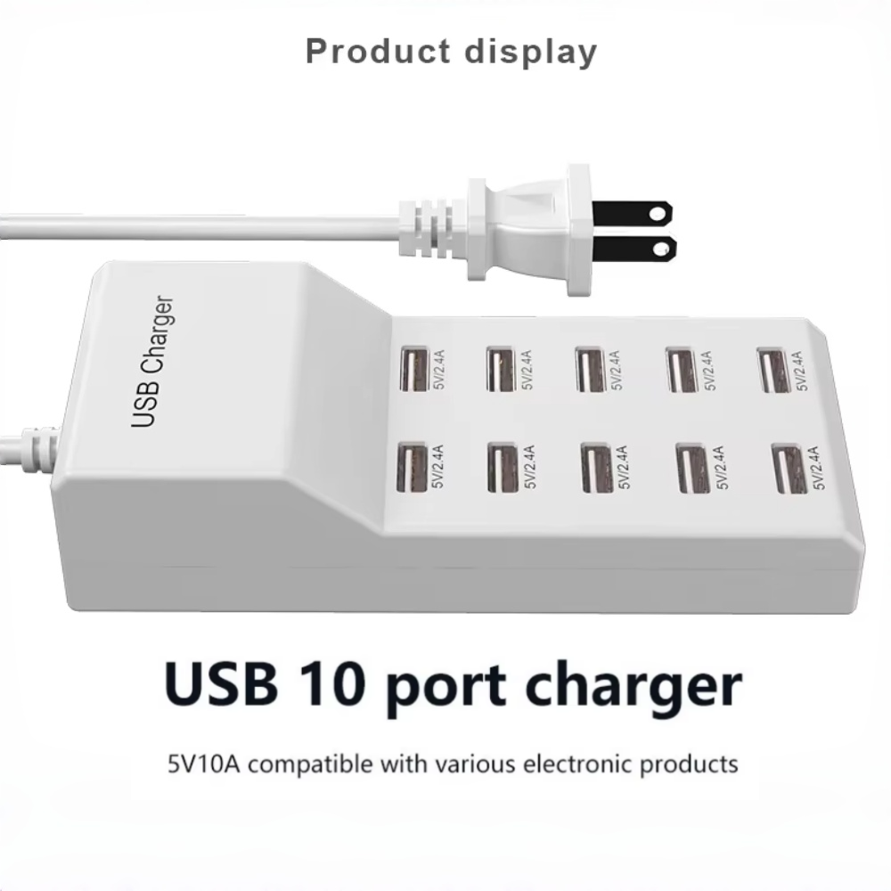 Hub USB 10 Port Pengisi Daya C - Power Tools Uk ulasan dan harga