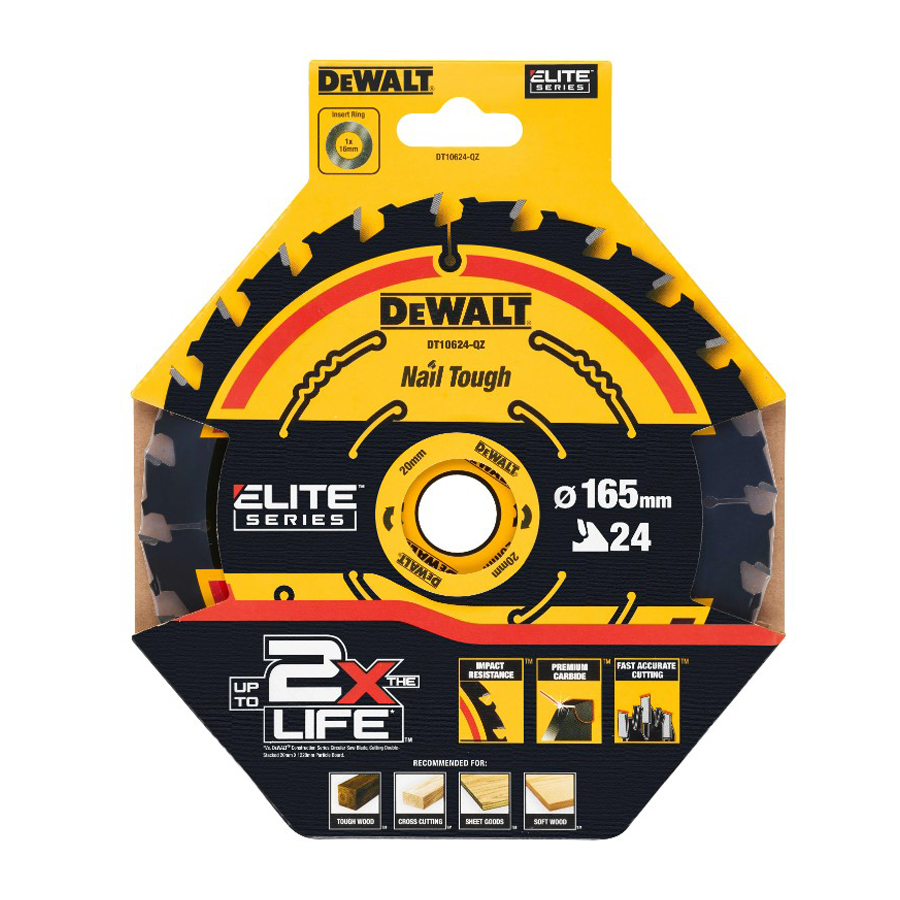 DEWALT DT10624-QZ 1/3 Buah 24T - Power Tools Woodworking ulasan dan harga
