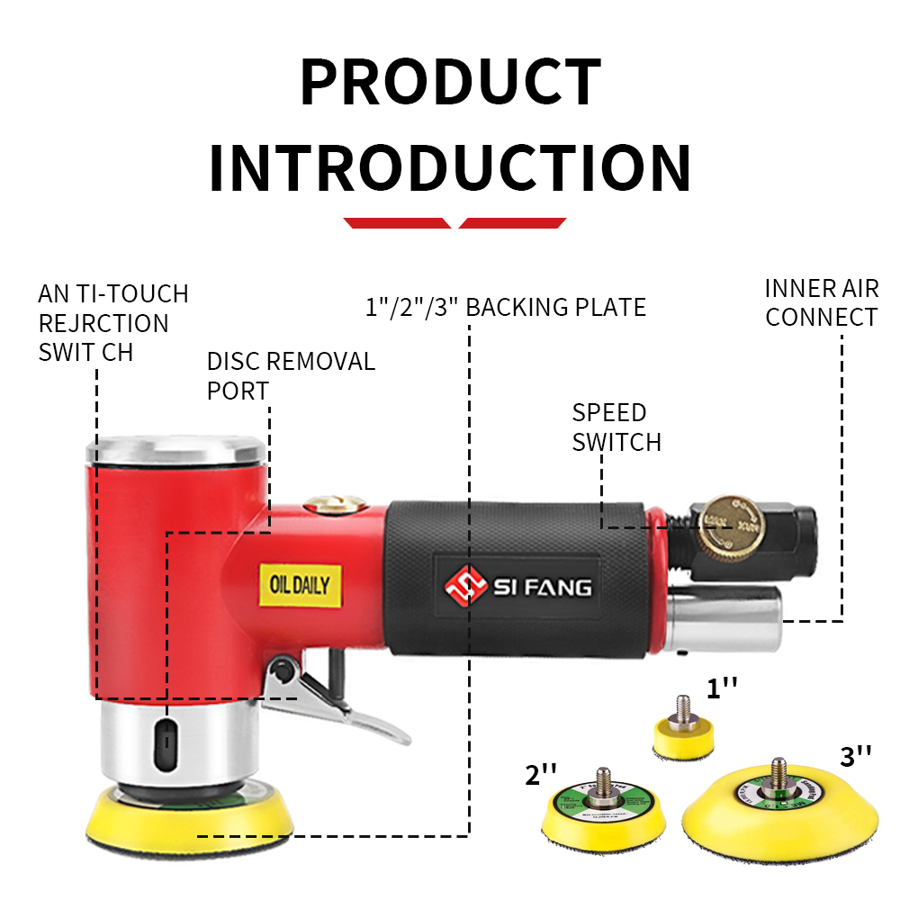 SIFANG mesin Gerinda Orbit aca - Random Orbital Sander ulasan dan harga