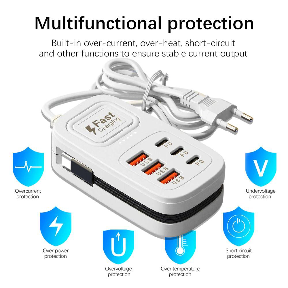 6 Port USB Fast Charger Power  - Power Tools Uk ulasan dan harga